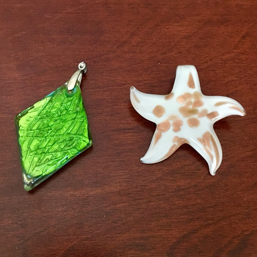 Large glass pendants